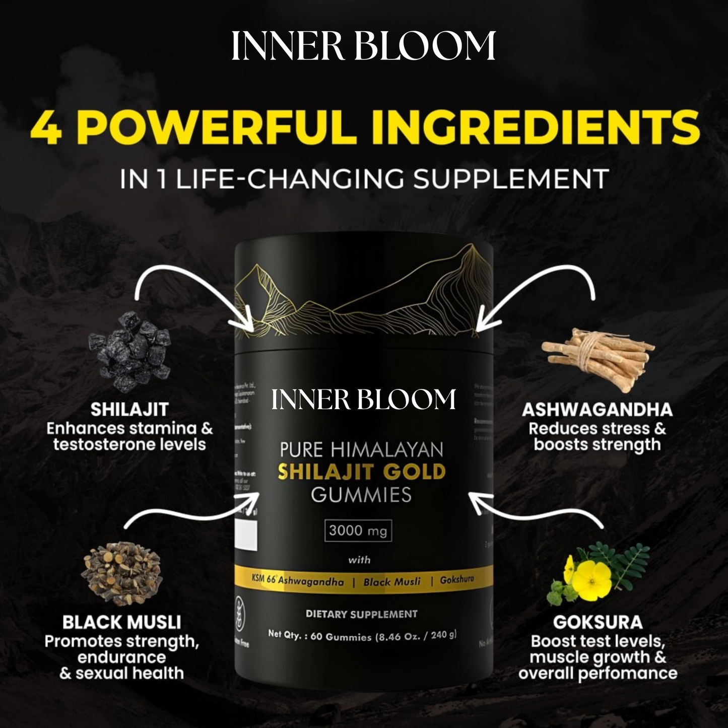 Inner Bloom™ Shilajit Gummies